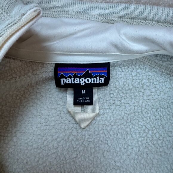 Patagonia Women's Better Sweater 1/4 Zip Fleece in Ivory Cream Off‎ White Size M - Picture 3 of 7
